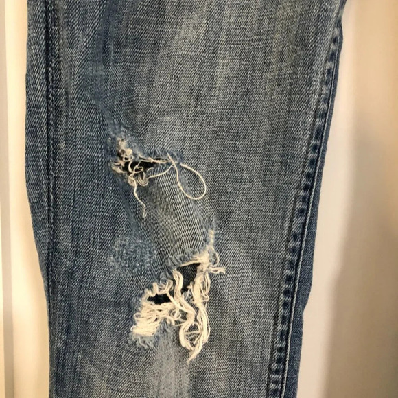 3/$25 ❥ Hudson Size 27 Skinny Mid-Rise Distressed Medium Mid Wash Blue Jeans - Picture 4 of 13